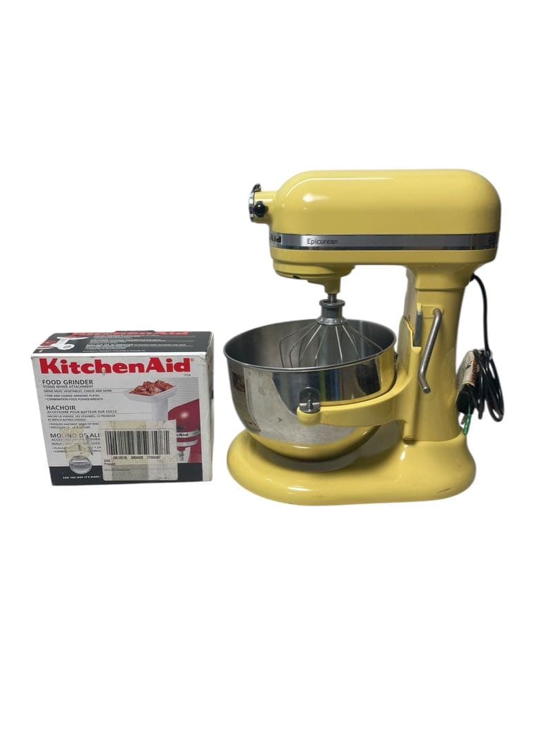KitchenAid 卓上ミキサー Epicurean KT2651XMY キッチンエイド スタンドミキサー プロフェッショナル 600 5.8L