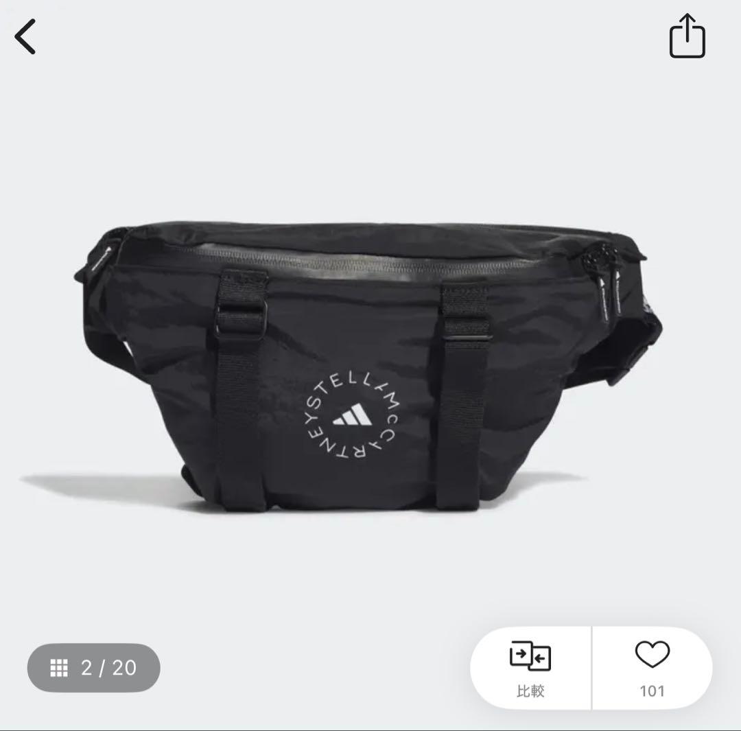 ち*ぃ様 adidas by Stella McCartneyロゴ バム バッグ adidas by Stella McCartney（アディダスバイステラマッカートニー）の