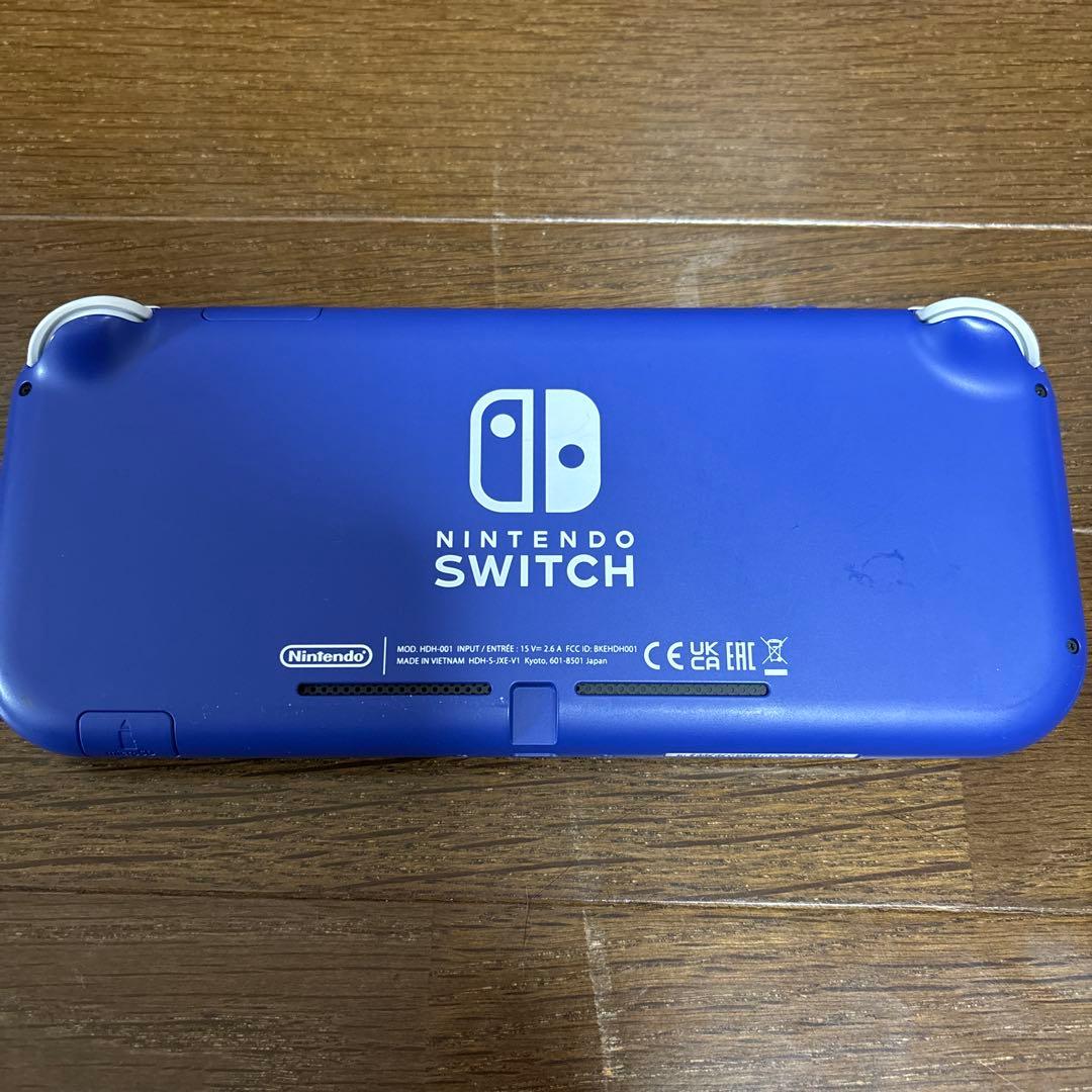 Nintendo Switch Lite 青 本体 充電器付き - メルカリ