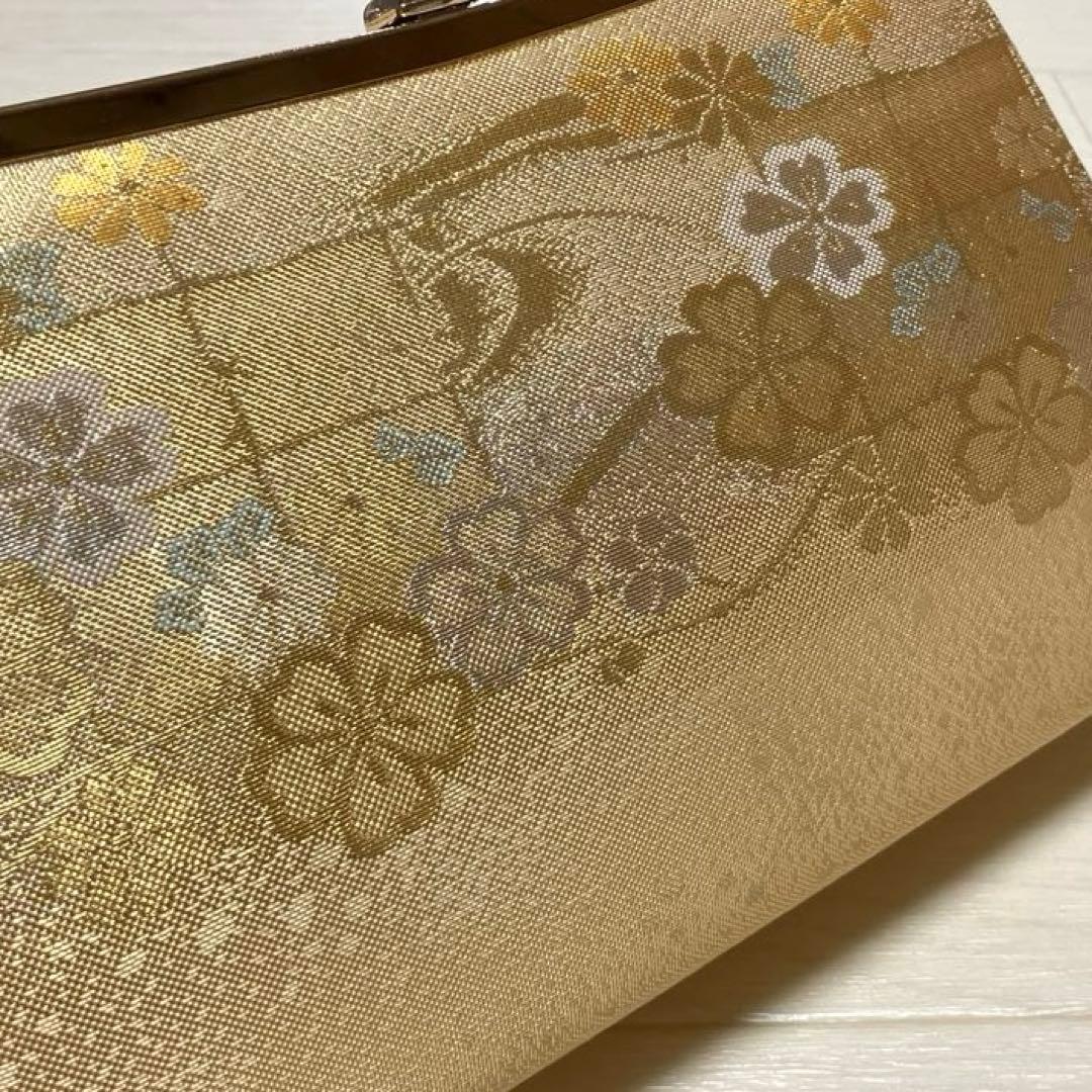 《未使用》佐賀錦　草履バッグセット　礼装　ゴールド