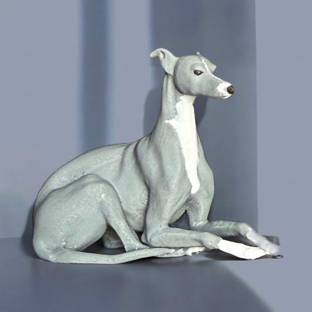 イタグレ/ウィペット 3Dインテリアオブジェ フィギュア スタンダード