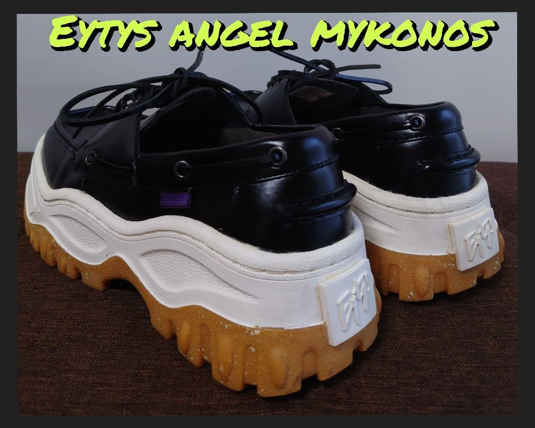定価 :41.195円❗ Eytys (エイティス) angel mykonos EYTYS Angel Black Leather Sneakers