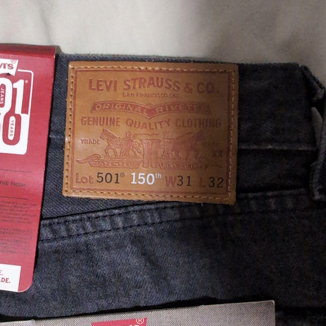 Levi's 501 150th 先染めブラックセルビッジデニム W31 L32 - メルカリ