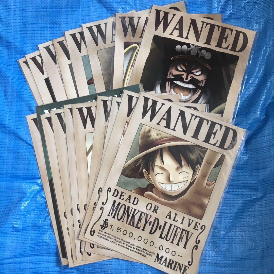 ONE PIECE ワンピース 手配書ポスター 海軍発行 公式手配書 - メルカリ