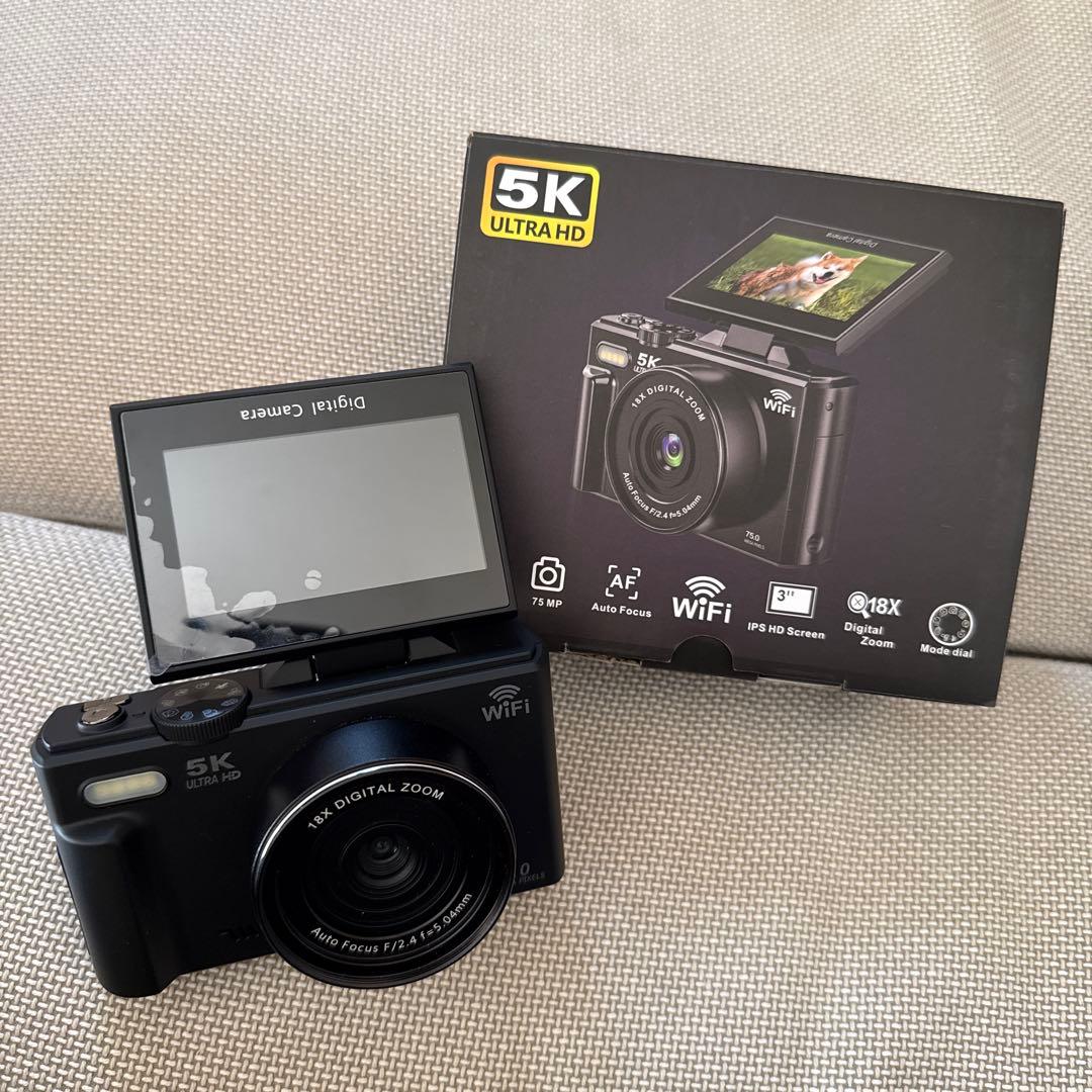 5K UHD デジタルカメラ 75MP - メルカリ