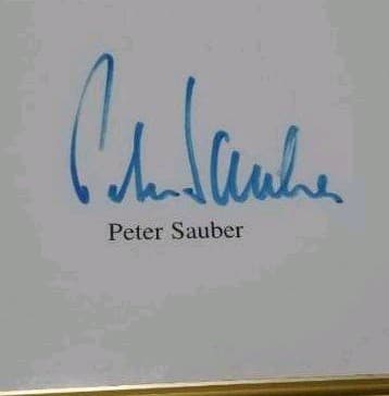 F1、直筆サイン、写真、ミカ・サロ選手の直筆サイン、ペーターザウバー