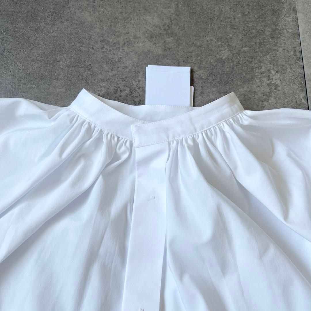 ハンナ 様専用 HYKE T/C ギャザーシャツ サイズ1 ブラウス ホワイト