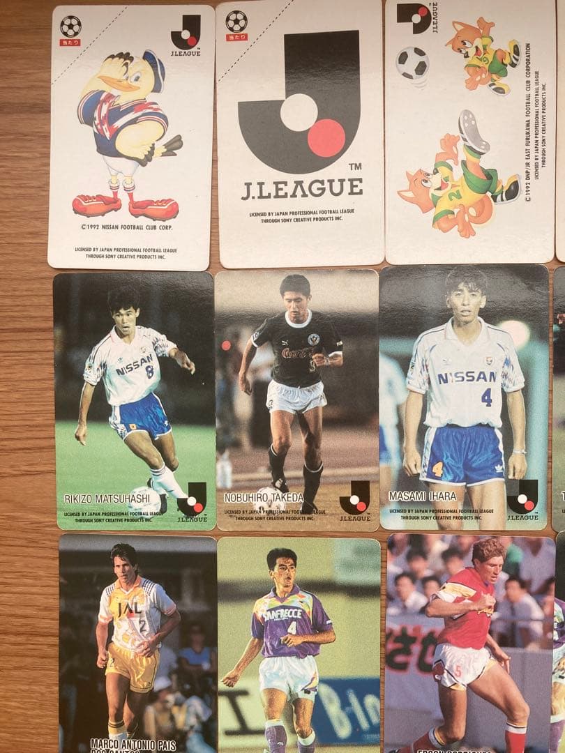 1993年 カルビー Jリーグ サッカーカード 37枚セット ホルダー付き