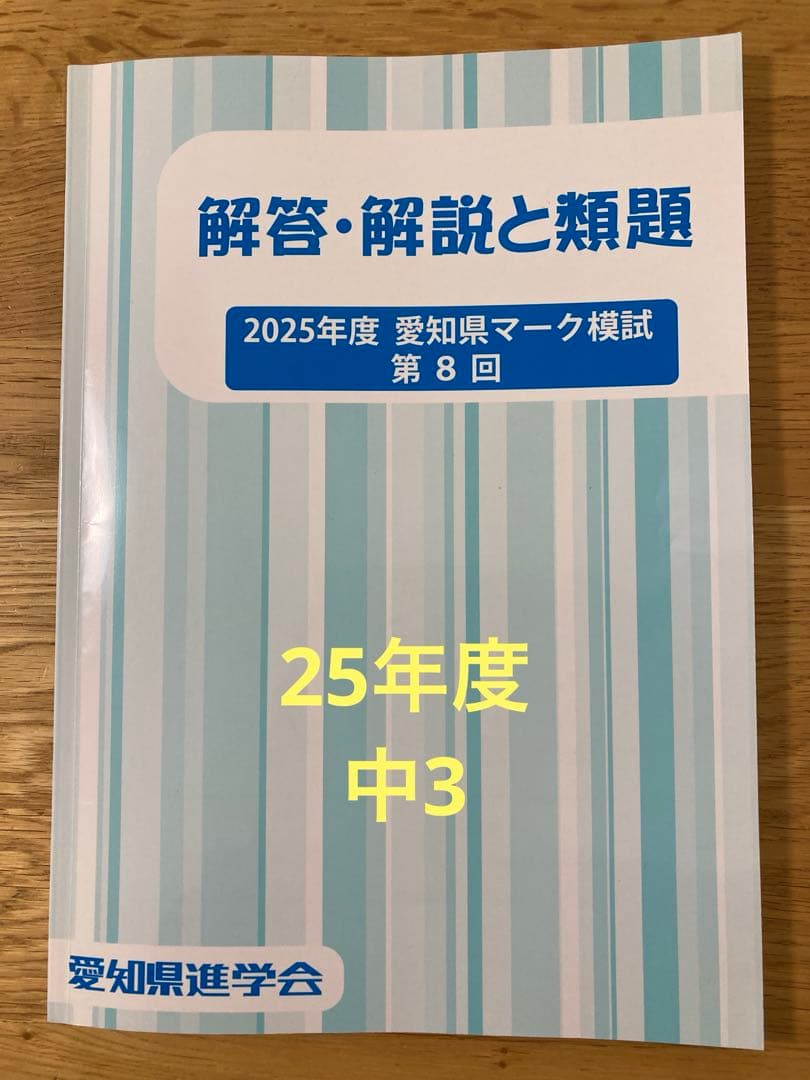 佐鳴予備校 愛知県マーク模試 2025年度 解答 解説 類題 - メルカリ
