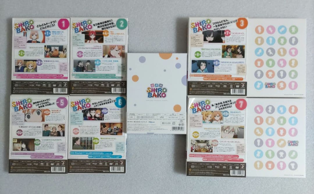 SHIROBAKO DVD 全8巻　劇場版DVD セット提供