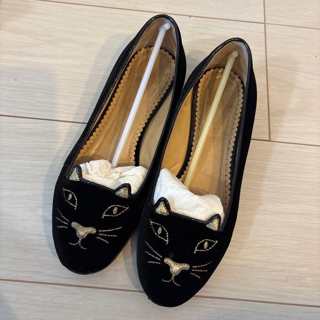 CharlotteOlympia ねこ フラットシューズシャーロットオリンピア猫