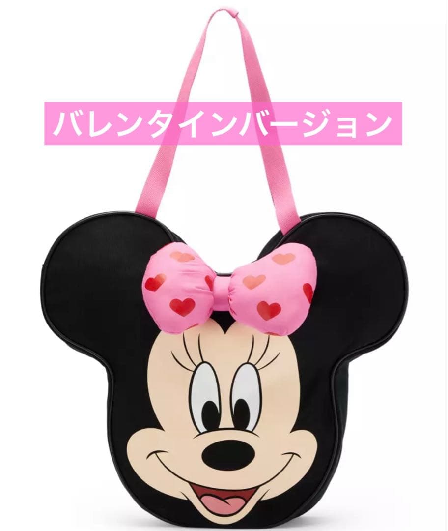 カリフォルニアディズニー バレンタイン ミニー ビッグフェイス トート