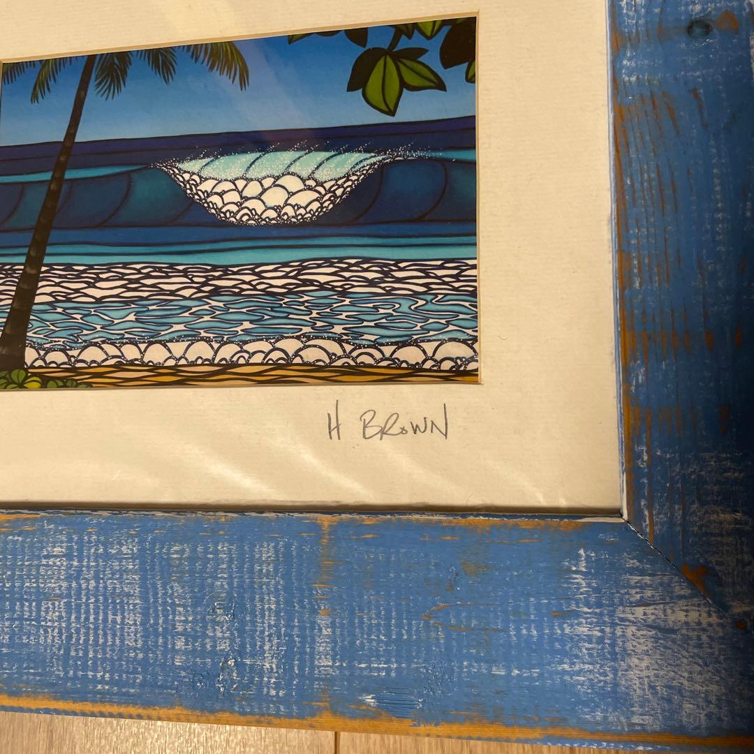 まさ様専用 ヘザーブラウン 直筆サインアート 純正フレーム付きロン