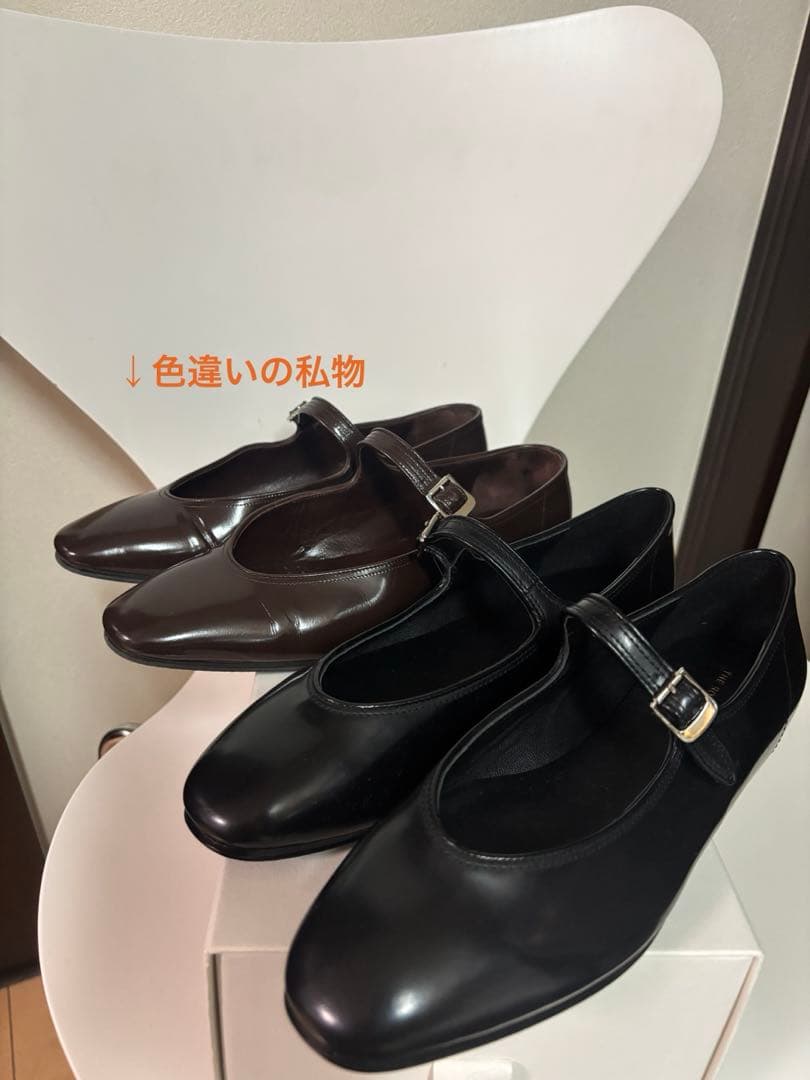 新品・未使用】ザロウ メリージェーン ブラック 37 フラットシューズ