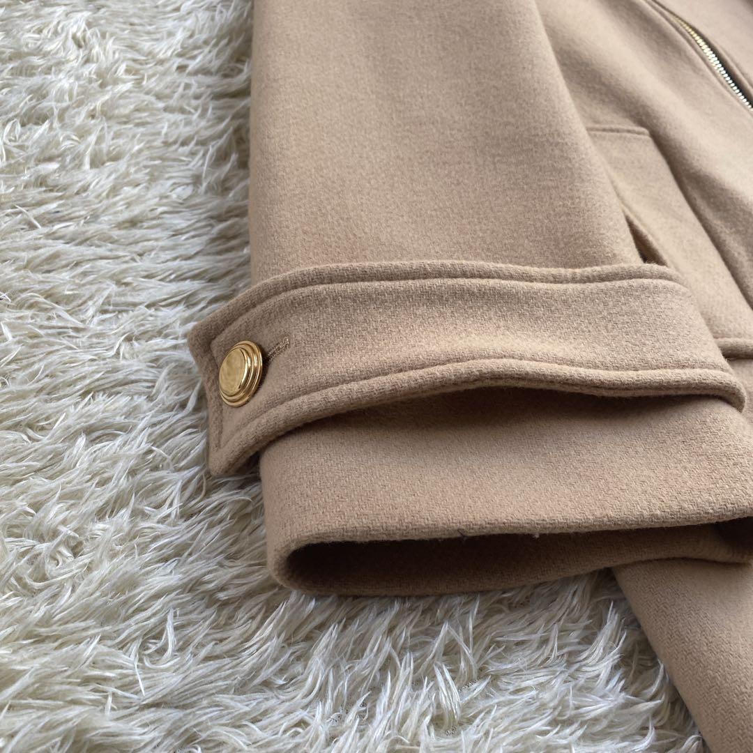 美品】ZARA MANTECO 2way ファー付き コート ベージュ - メルカリ