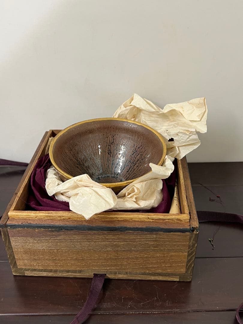 稀少品】宋時代 天目茶碗 建盞 共箱 XG3--33 - メルカリ