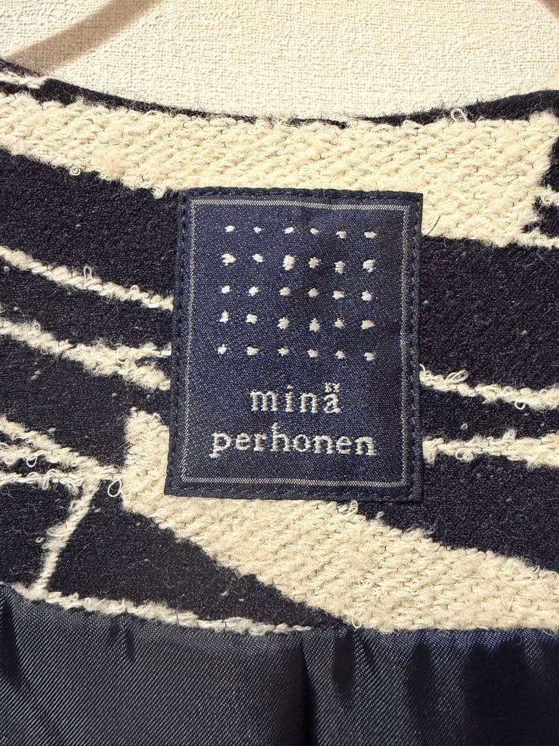 ミナペルホネン stream ショートコート ウール＆シルク素材