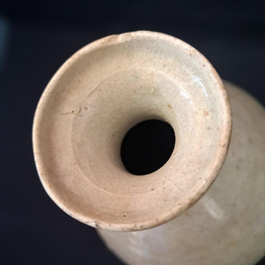 特別出品！ これぞ骨董！」 李朝 白磁徳利 (幅13cm 高さ20cm) 骨董