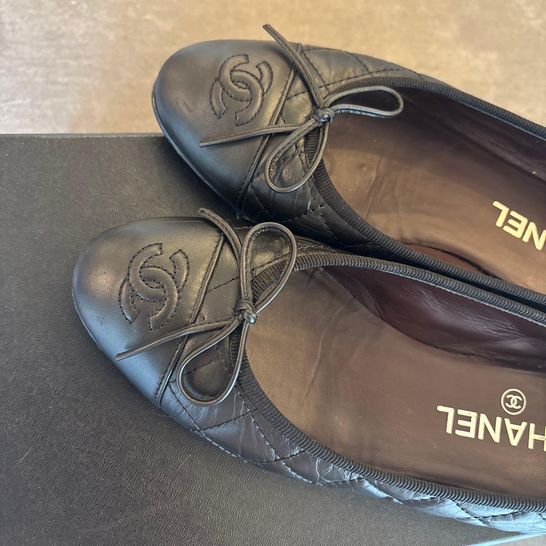美 品　CHANELシャネル バレリーナ 36.5C（23cm）