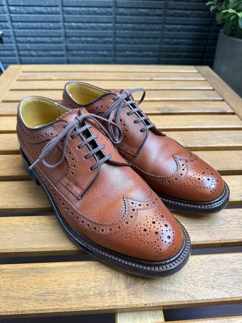 REGAL リーガル 2235フルブローグ 外羽根 ブラウン／25.5cm EE