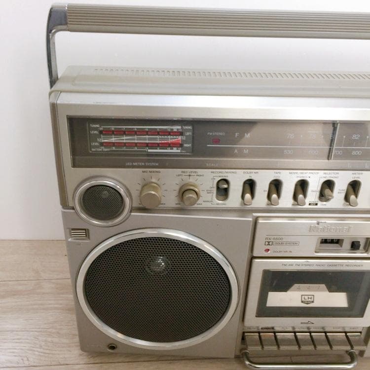 動作品 ラジオ rx-5500 national ナショナル ラジカセ - メルカリ