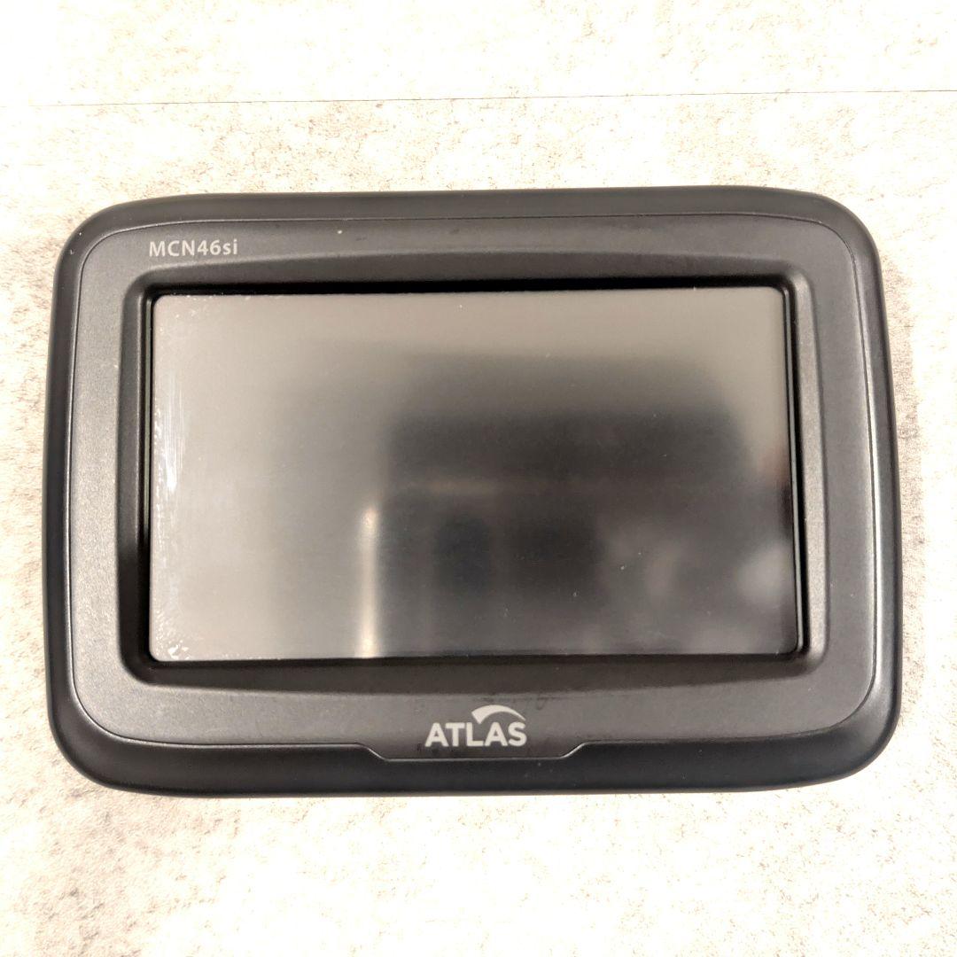 中古美品 ユピテル ATLAS MCN46si バイク用ナビ スペアバッテリー付