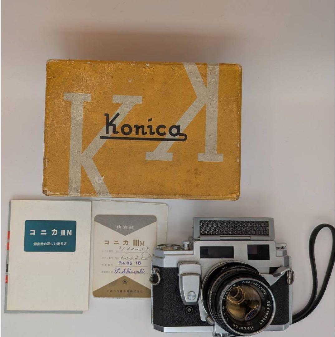 Konica IIIM 50mm F1.8 フィルムカメラ 箱付 オンライン ストア
