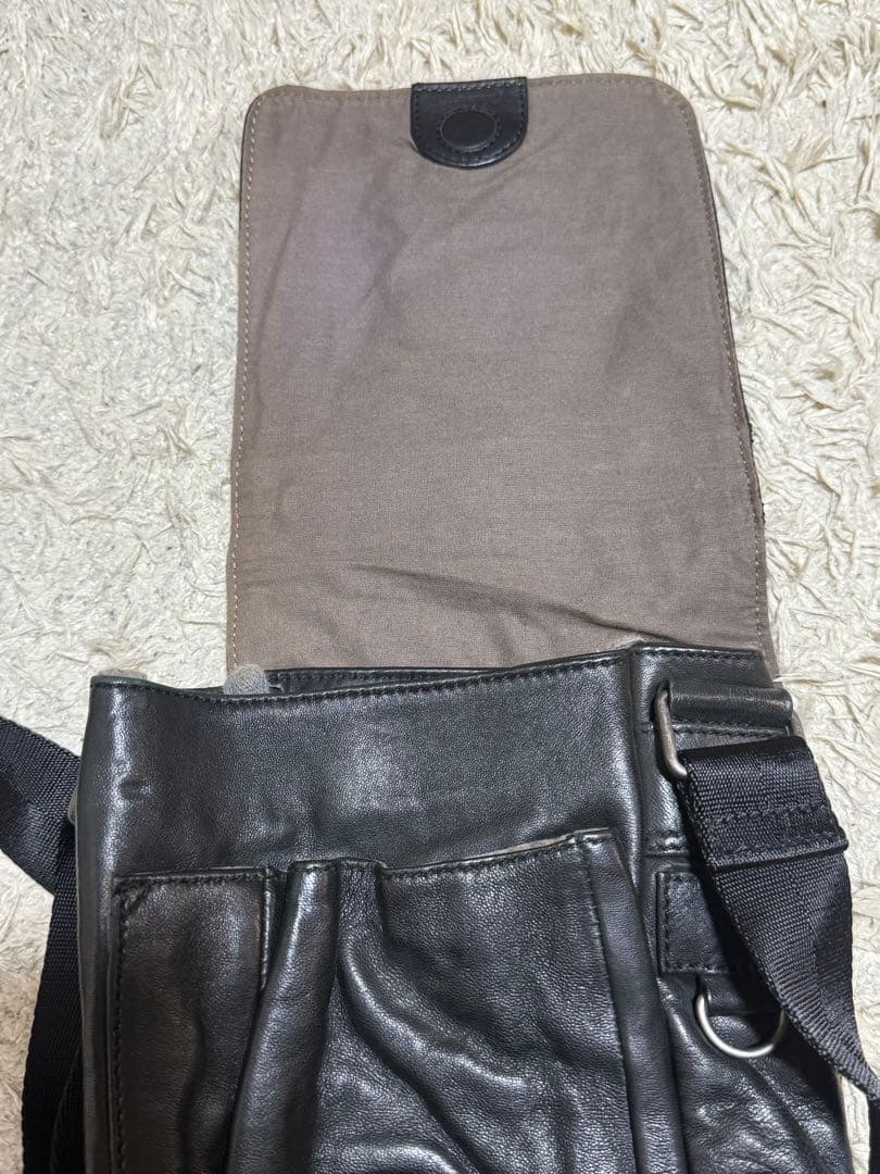 DIESEL ディーゼル ブラックレザー ショルダーバッグ Y2K DIESEL