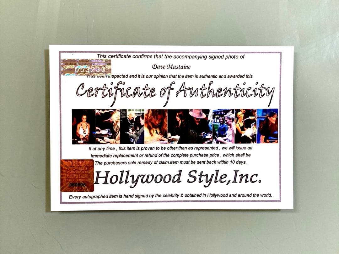 デイヴ・ムステイン直筆サイン入り超大型写真…Dave Mustaine - メルカリ