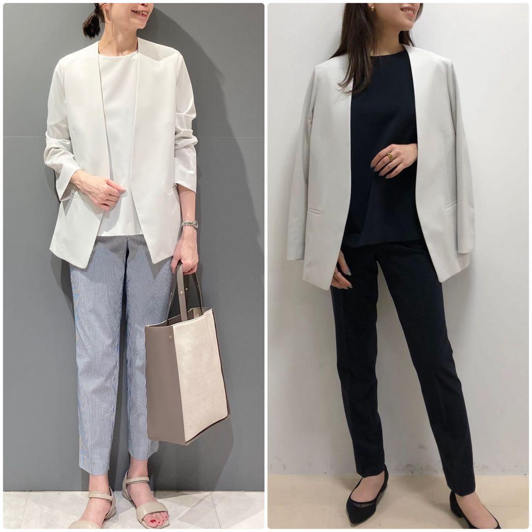 新品 theory luxe 24SS Sycamore2 ノーカラージャケット - メルカリ