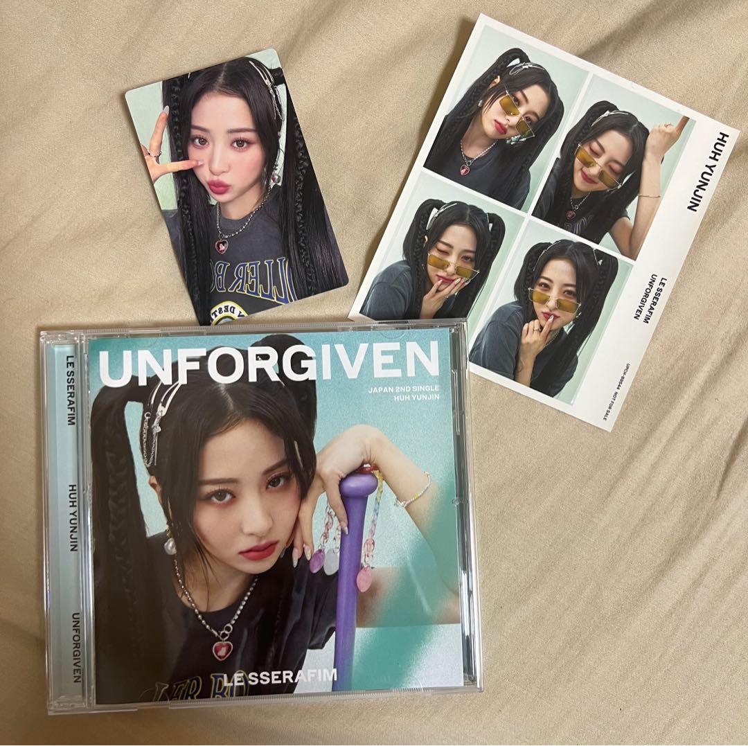 ルセラフィム UNFORGIVEN ユンジンVer. トレカ ステッカー付き - メルカリ