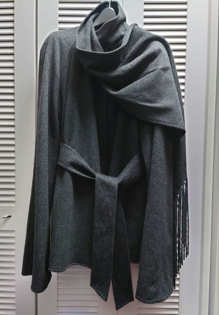 HERMES エルメス マルジェラ ストール付きコート HERMES(エルメス) BY MARGIELA tweed stole jacket マルジェラ期