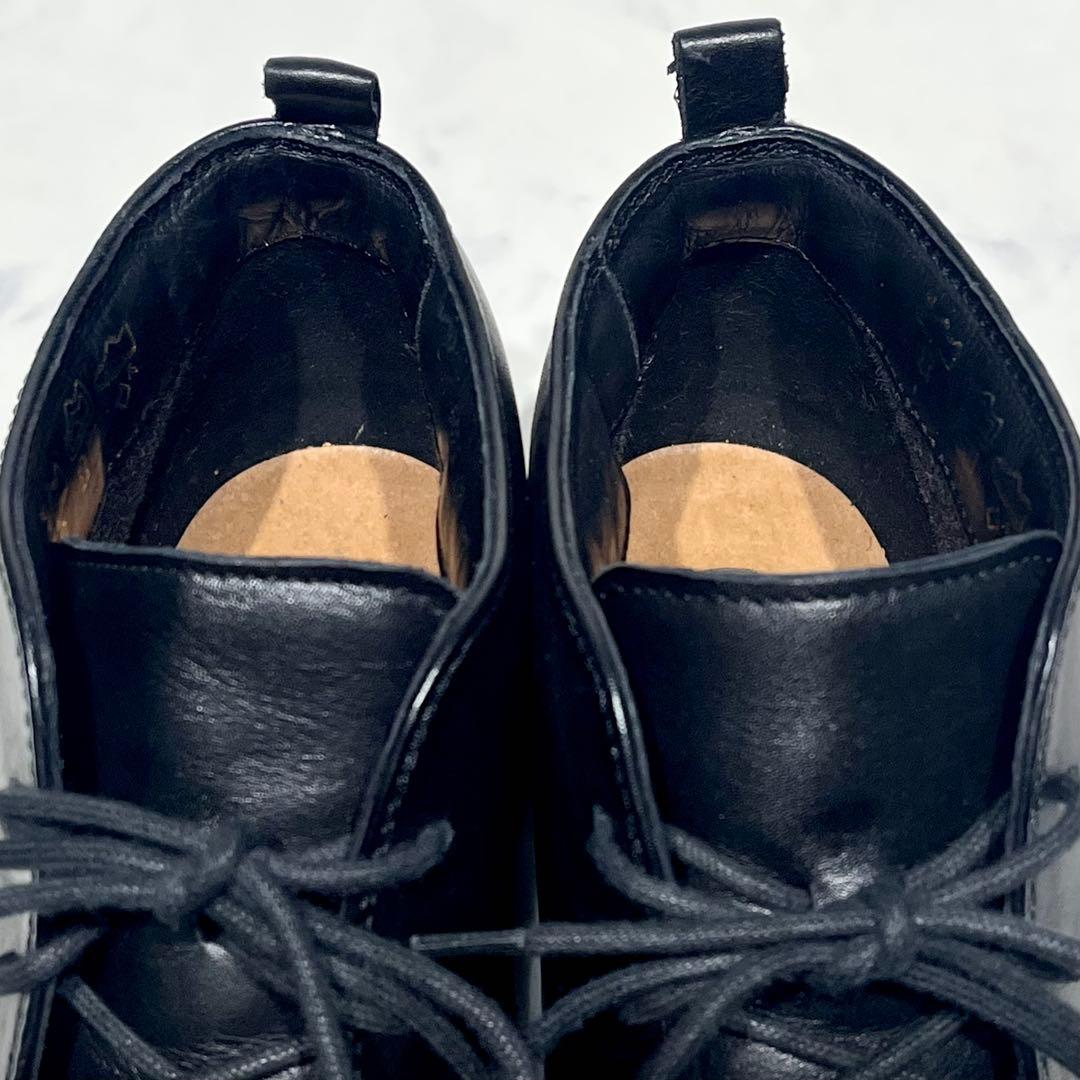 極美品☆ガンター ショートブーツ 黒 23.5cm コンフォート ラギッドソール