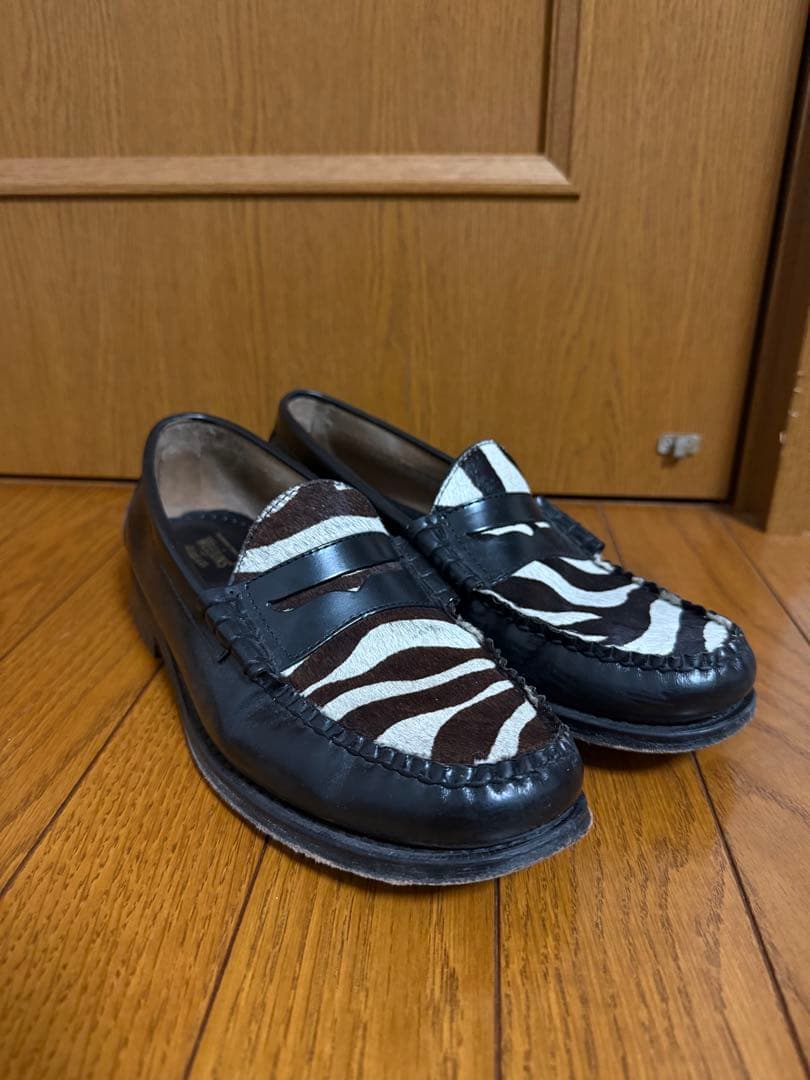 靴 G.H.bass larson zebra US10