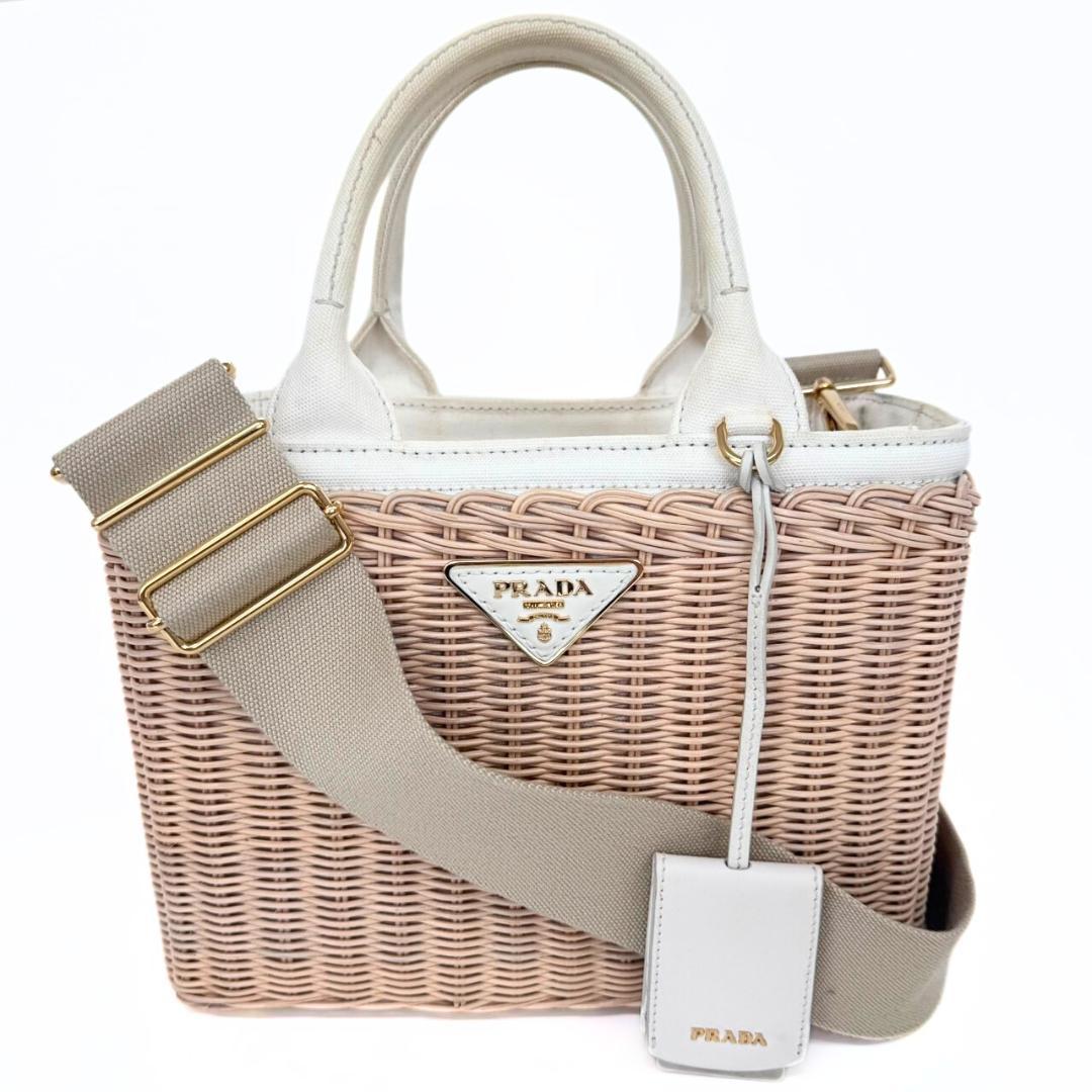 プラダ ウィッカー かごバッグ 1BG835 カナパ 2WAY ハンドバッグ 楽天市場】プラダ バッグ ハンドバッグ ショルダーバッグ カナパ