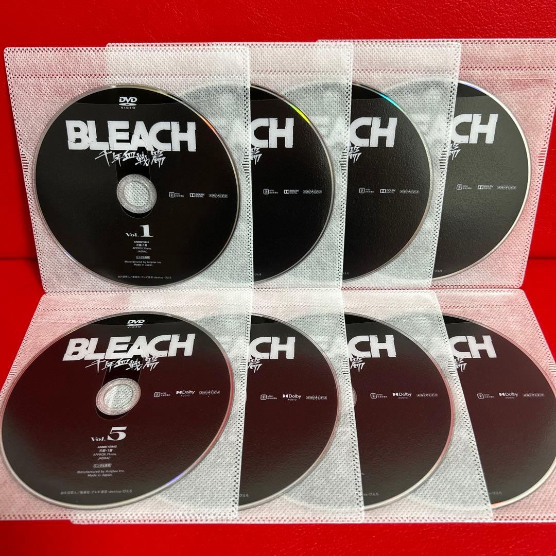 BLEACH 千年血戦篇 アニメ DVD 全巻セット 1巻〜8巻 全8巻 - メルカリ
