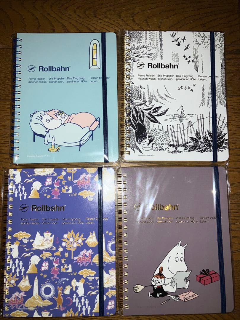 は*り様 Rollbahn ポケット付メモ L ムーミン柄 4種 は*り様 Rollbahn ポケット付メモ L ムーミン柄 4種 は*り様 Rollbahn