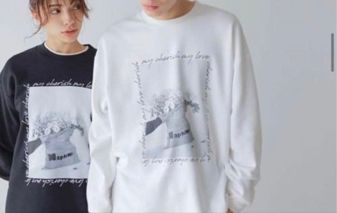 希少】Naptime フォトプリントプルオーバーカットソー ブラック 3XL