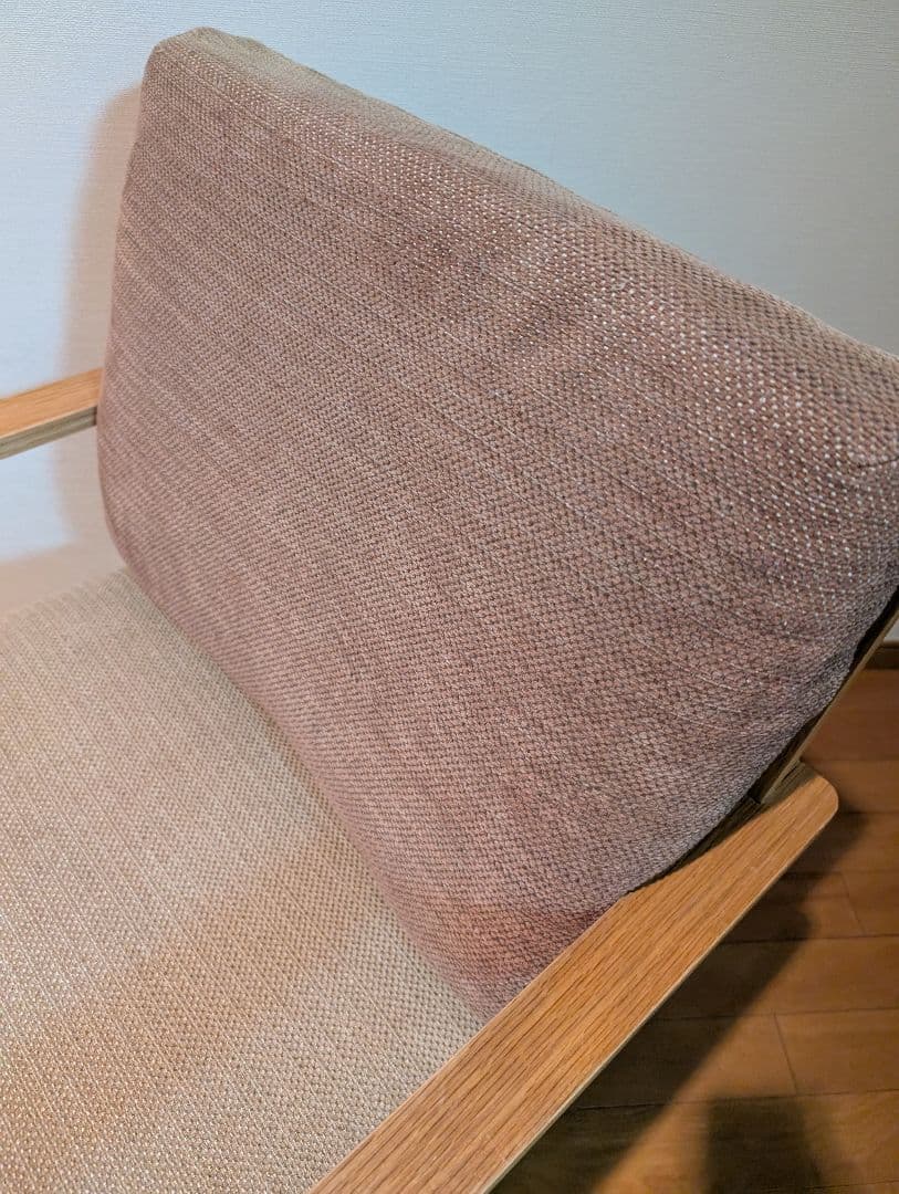 《送料込》無印良品リビングでもダイニングでもつかえるソファチェア アーム 椅子