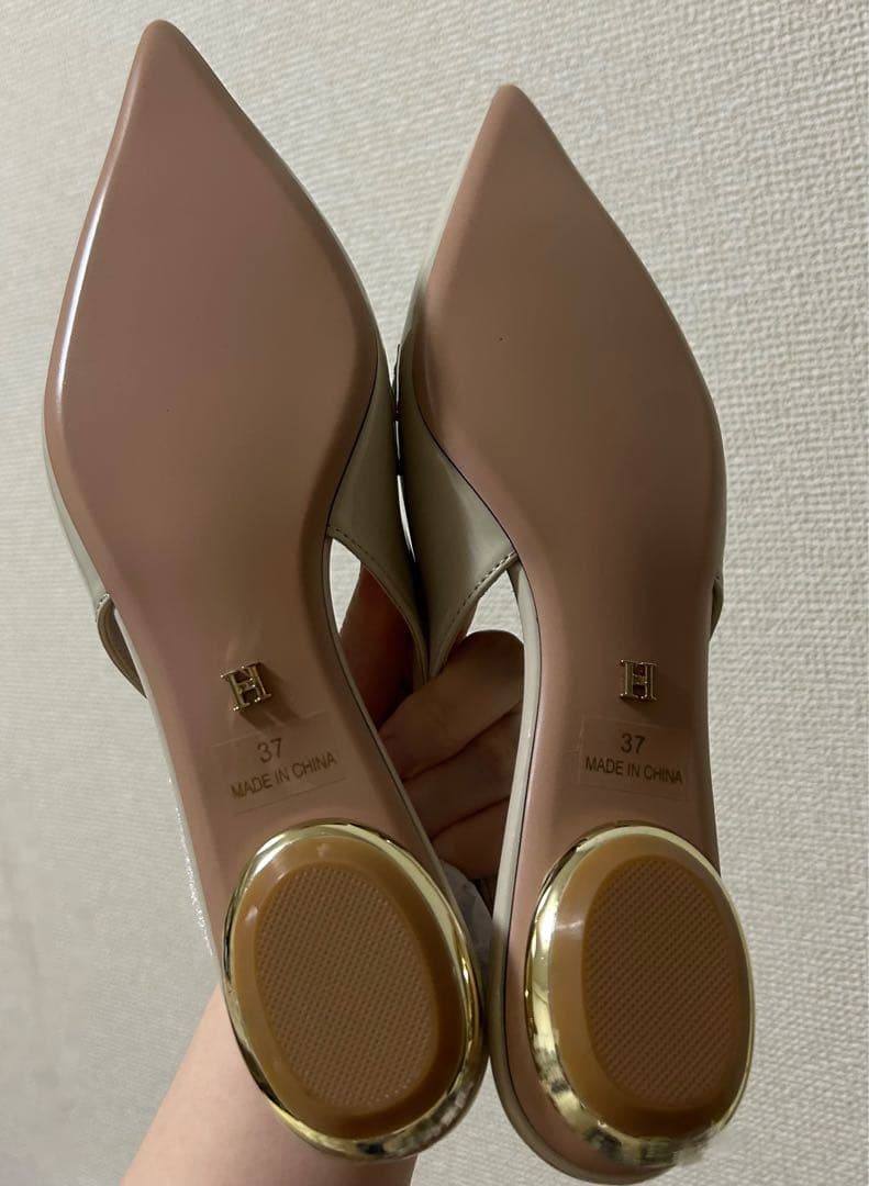 保存袋付き極美品✨ジミーチュウ エナメルミュール ビジュー ピンク