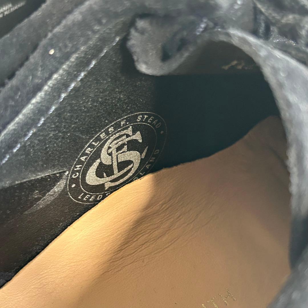 希少・美品】ビューティー＆ユース 別注CLARKSWALLABEE NAVY