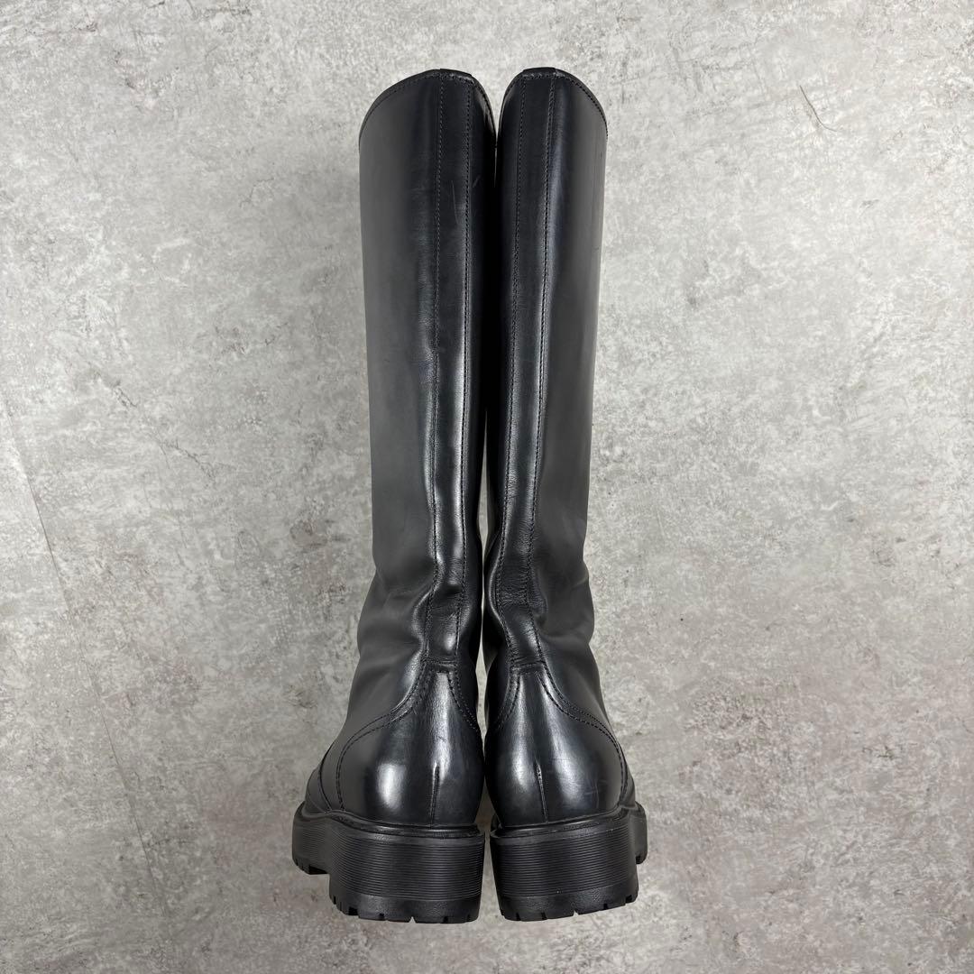 PRADASPORTS プラダスポーツ レザー ロングブーツ 39 ラグソール