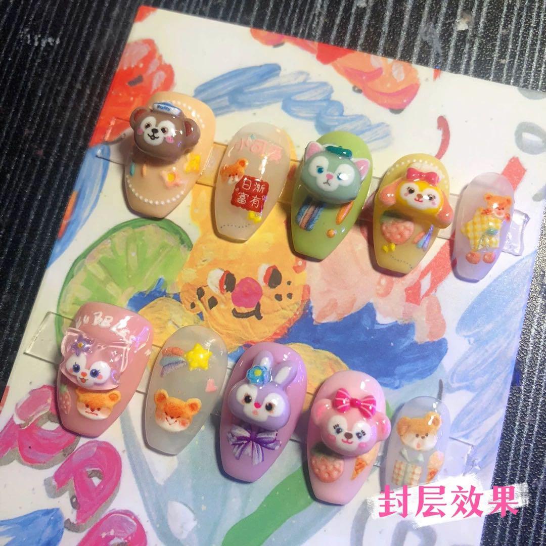 No.863 ダッフィー&フレンズ ネイルパーツ 7個 - メルカリ