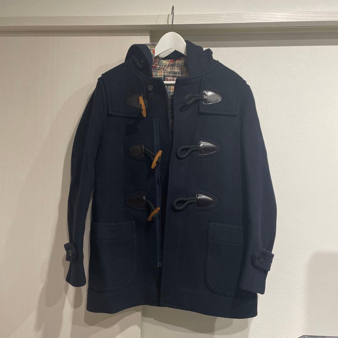 超美品✨BLUE BLUE ネイビー ダッフルコート ダッフルコート コート Jackal 140s ソフトメルトン レディース