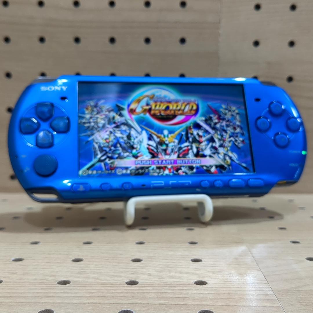動作品/点検・整備済み psp3000 本体 バイブラントブルー① - メルカリ