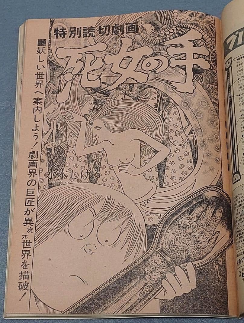 週刊プレイボーイ1976年32号アグネスラム水木しげる特別読切