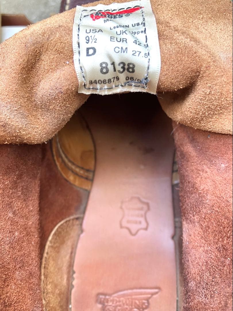 RED WING 8138 MOC TOE／27.5cm ／D.BROWN