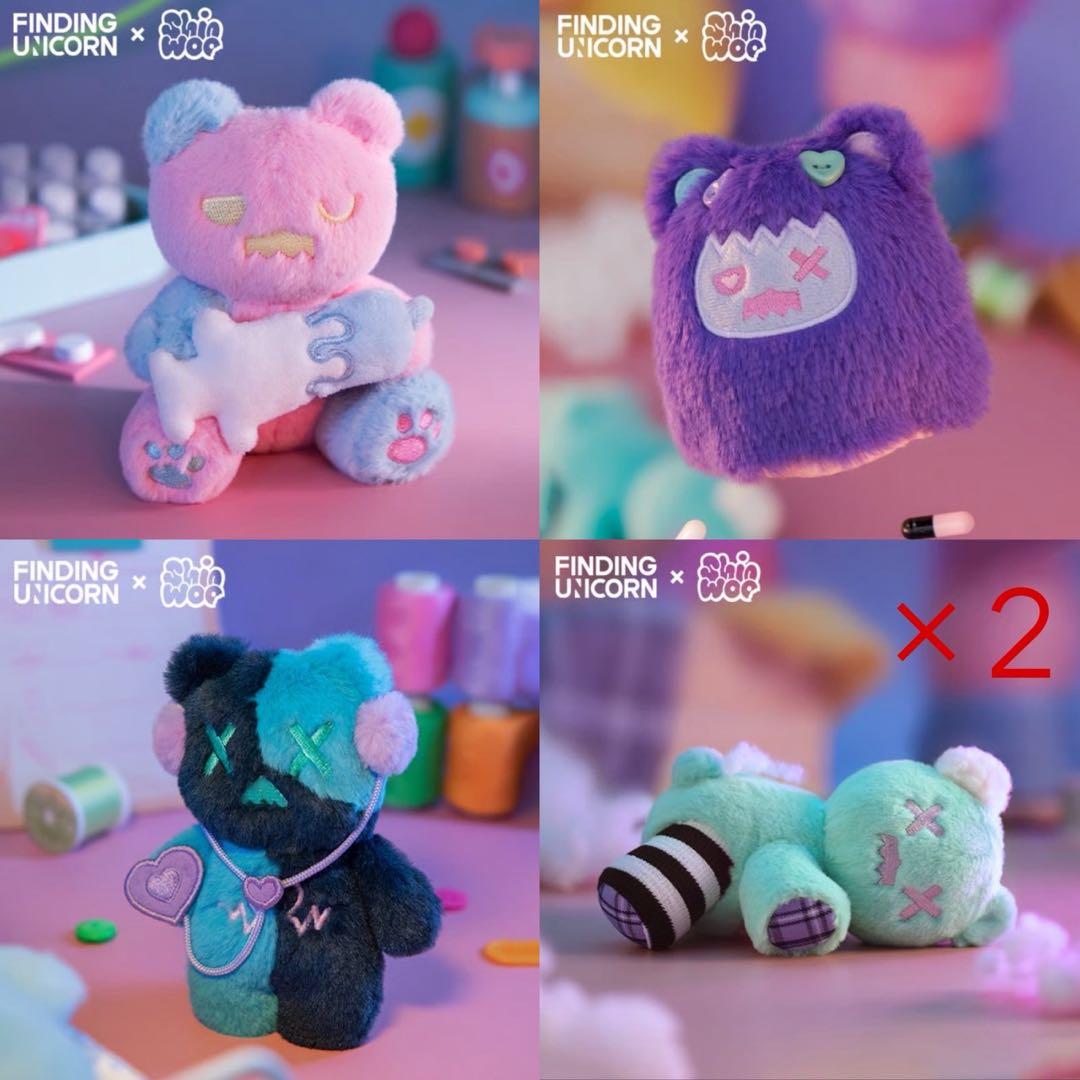 rag bear clinic ぬいぐるみ　キーホルダー　セット 予約販売：6月上旬～7月上旬 お届け予定】FINDING UNICORN x Shinwoo