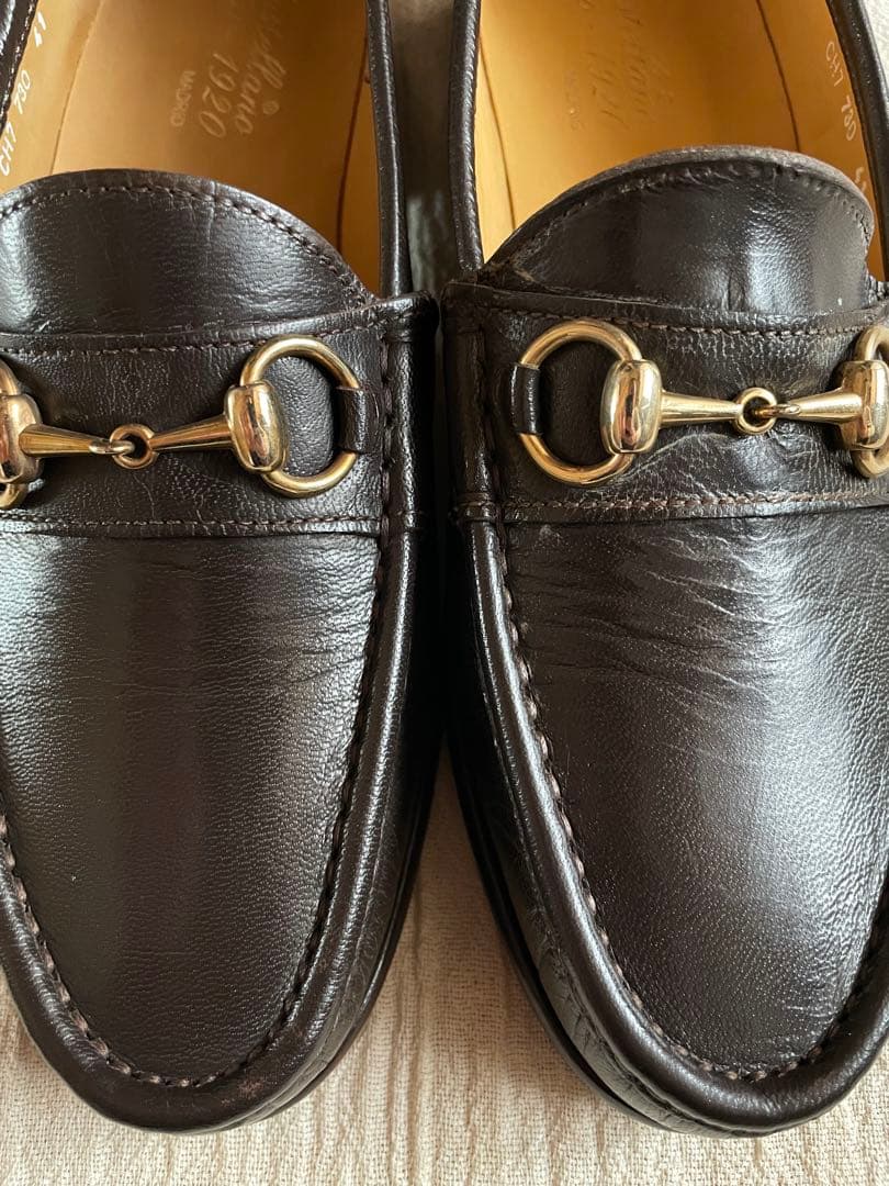 Castellano ダークブラウン ビットモカシンローファー41 25.5cm