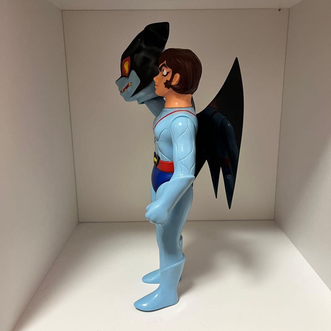 美品 メディコム トイ デビルマン レトロデザイン版 マスク取れ ソフビ